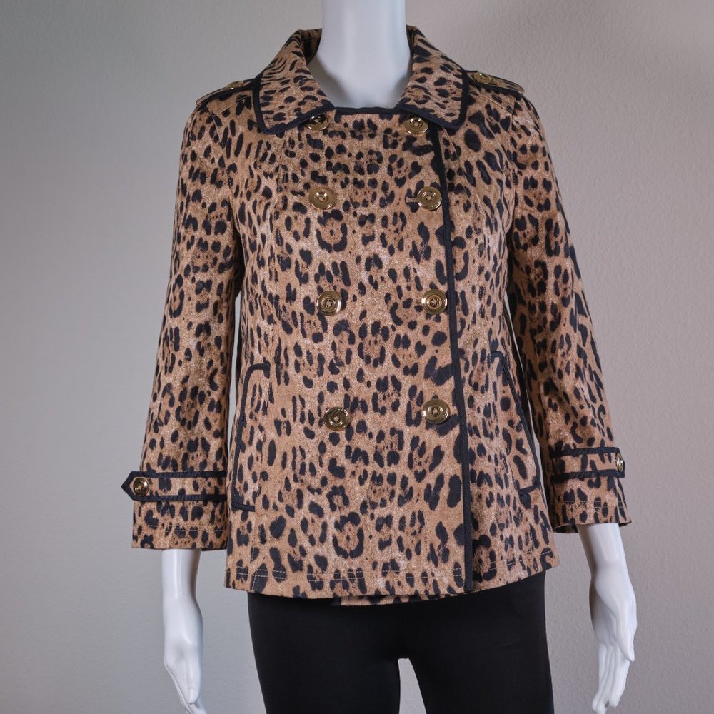 Whbm: Leopard Print Swing Jacket (Nwot) - image 5
